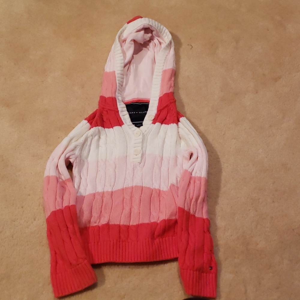 Tommy Hilfiger girls sweater with hood size 4t